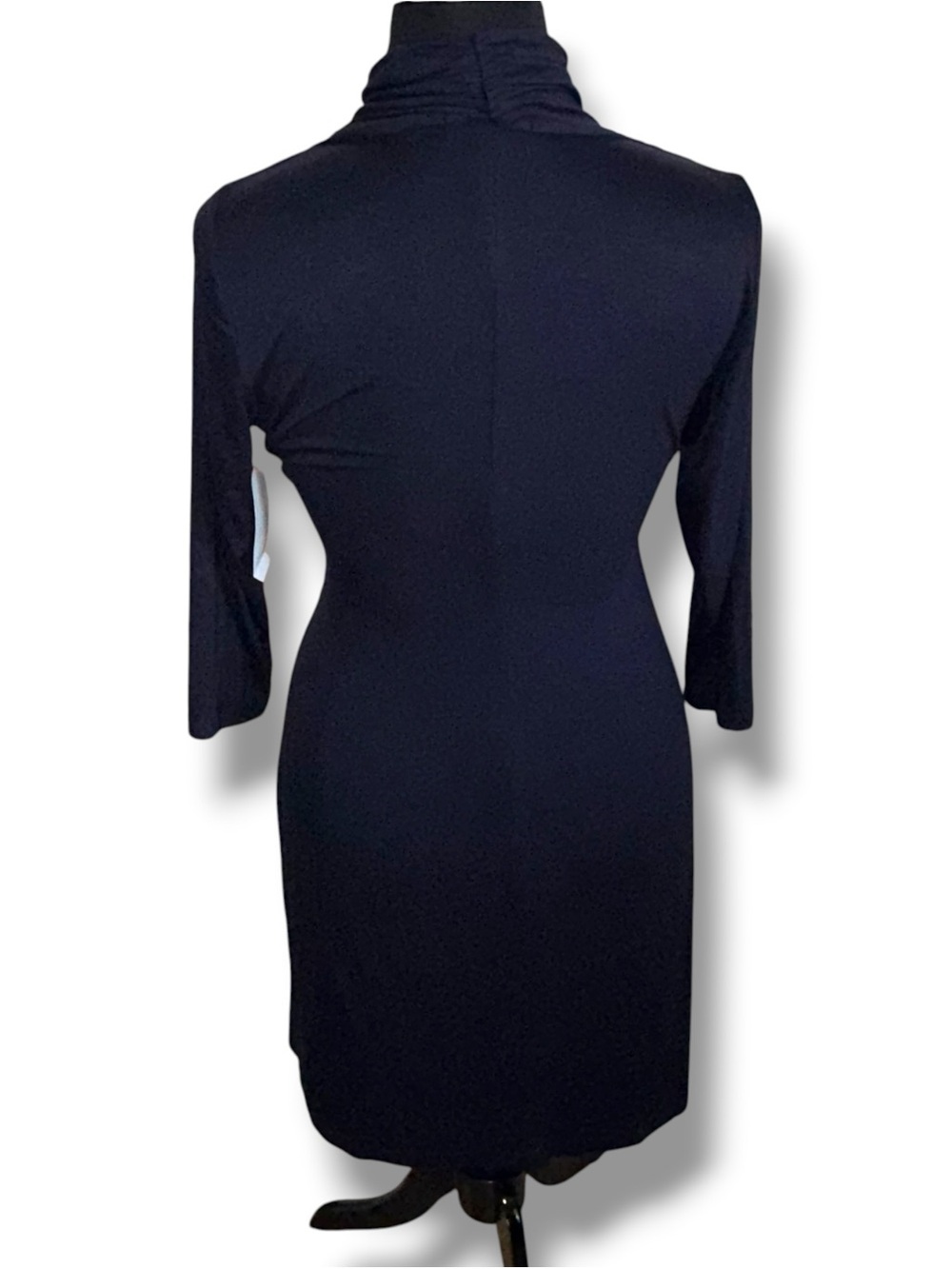 NWT KAREN KANE Cascade Wrap Dress - XL Navy - Picture 4 of 14